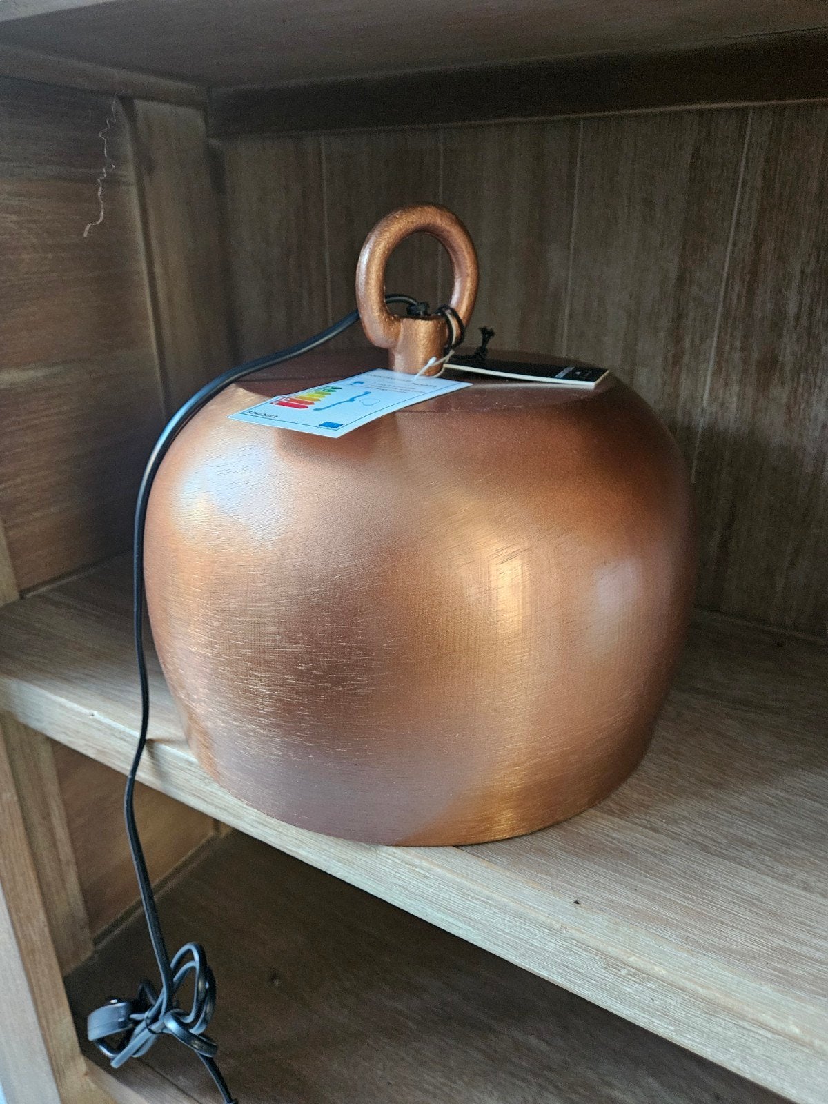 Koperkleurige LED-lamp met E27 fitting, Metaal, Nieuw, Goud, Modern