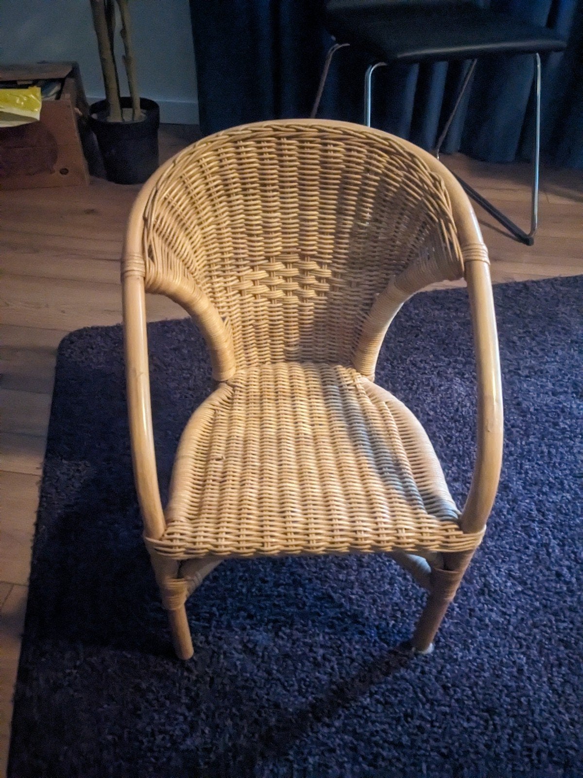 Kinderstoeltje van Rotan, Kinderen en Baby's, Kinderkamer | Tafels en Stoelen, Ophalen, Gebruikt, Stoel(en)