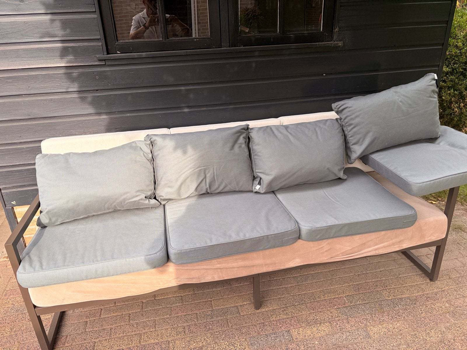 Madison Loungeset met 4 zitplaatsen, Tuin en Terras, Ophalen, Gebruikt, Loungeset, Bank