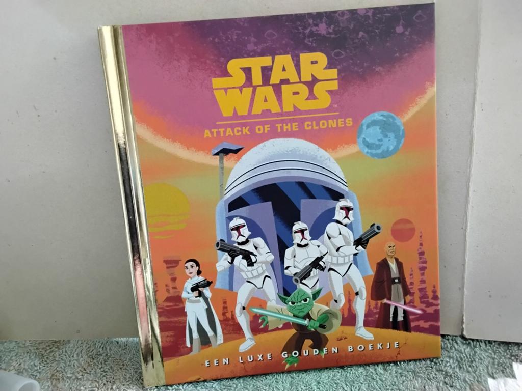 ATTACK  OF THE CLONES  STARWARS  HET  GOUDEN BOEKJE, Ophalen of Verzenden, Zo goed als nieuw, 12 inch