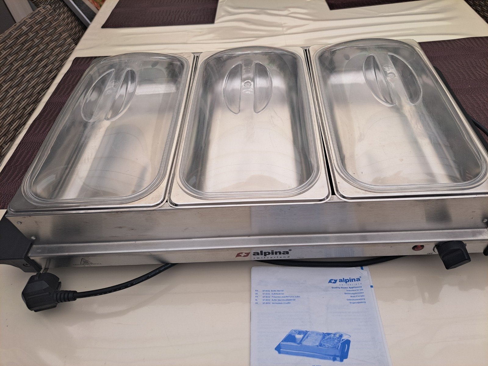 Alpina Buffet Warmer SF-6032 - Zo goed als nieuw, Ophalen, Zo goed als nieuw
