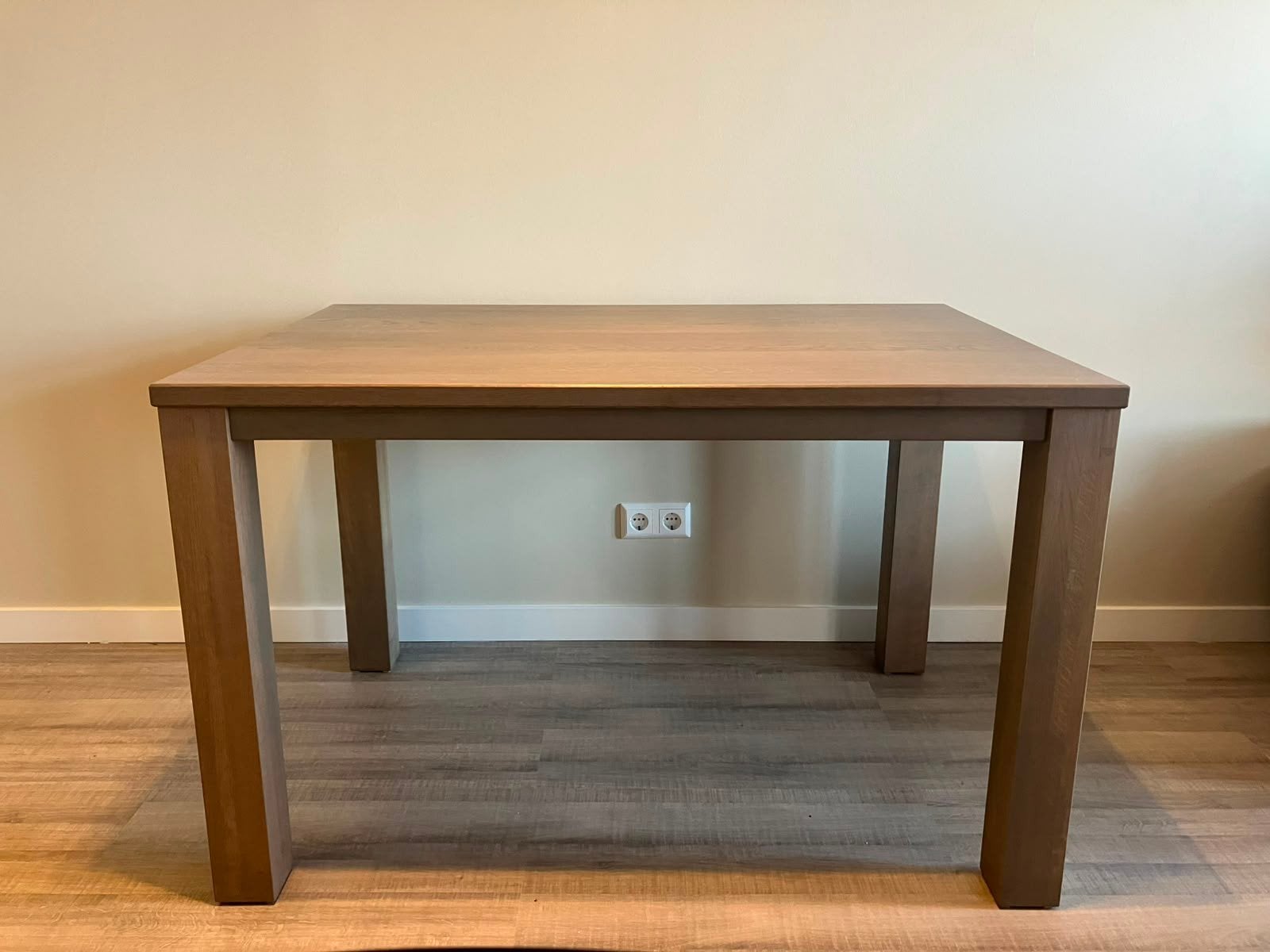 Eetkamer tafel, Ophalen, 200 cm of meer, Zo goed als nieuw, 25 tot 50 cm