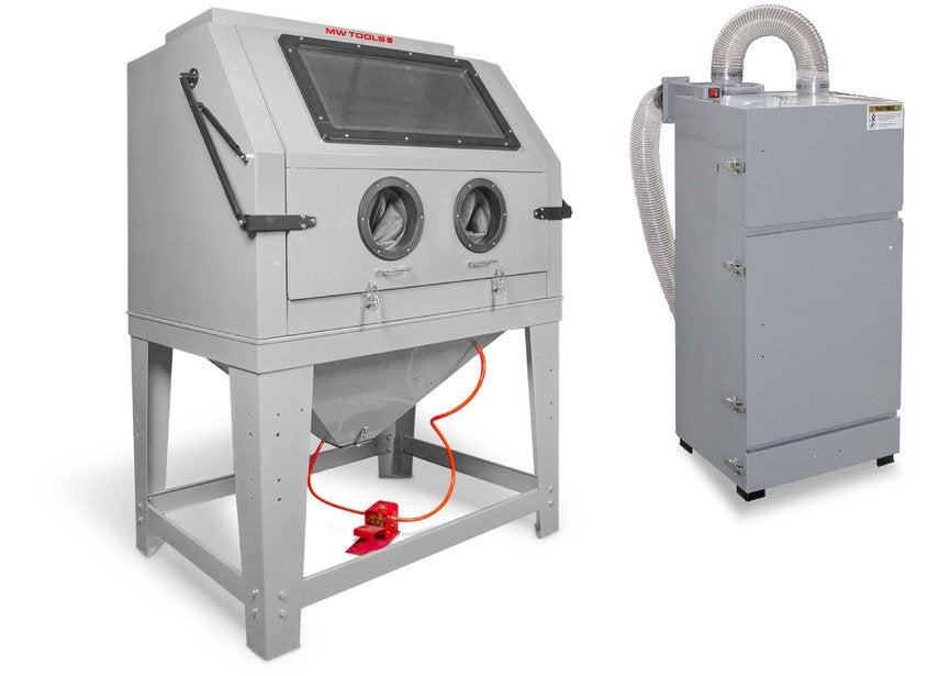 Straalcabine 990 L pro met externe cyclonische afzuiging