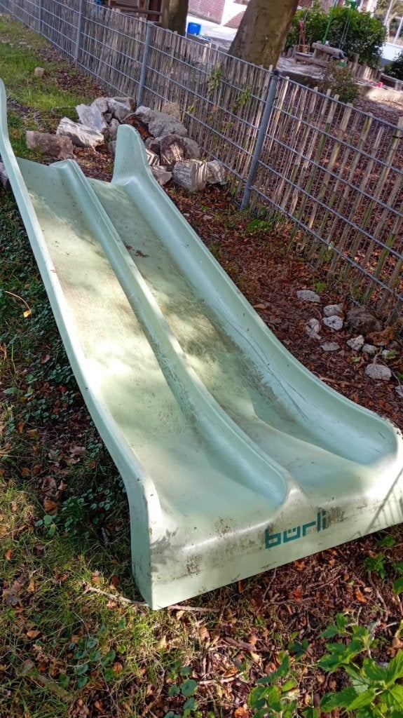 dubbele glijbaan, Ophalen, Gebruikt, Glijbaan