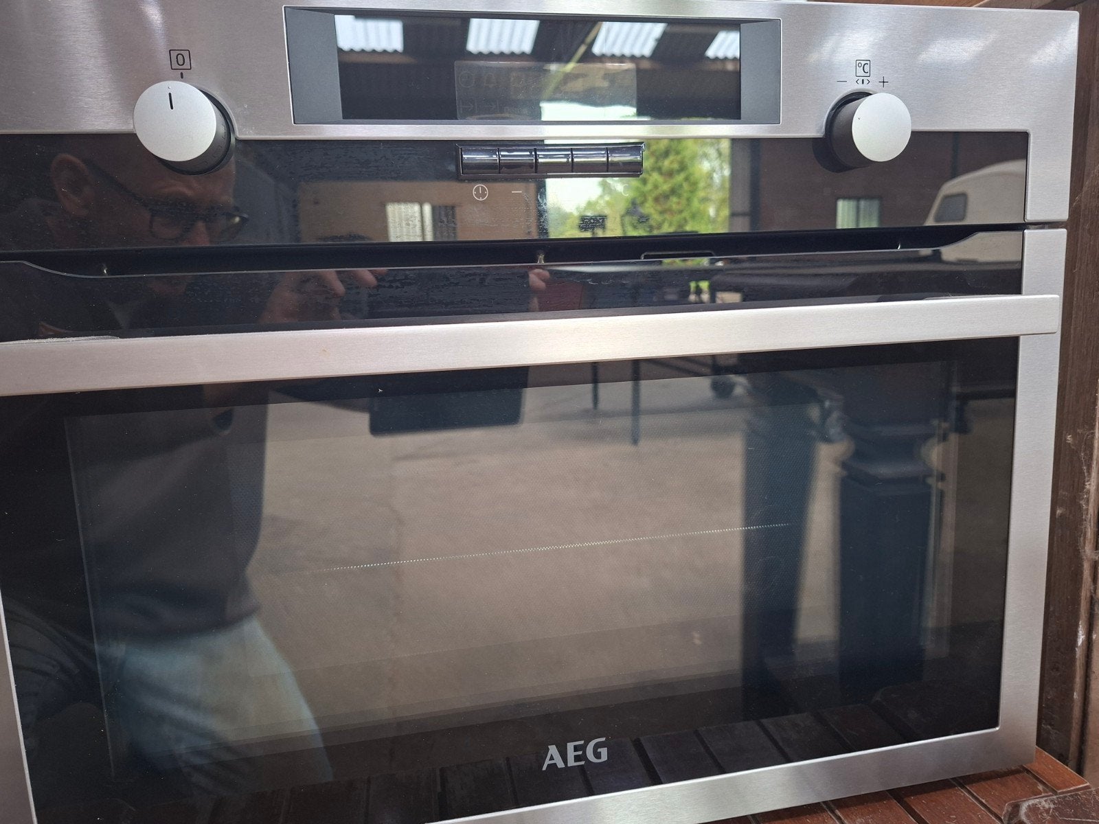 AEG Combi-oven MS561000M - Zo goed als nieuw, Ophalen, AEG, Inbouw, Hete lucht