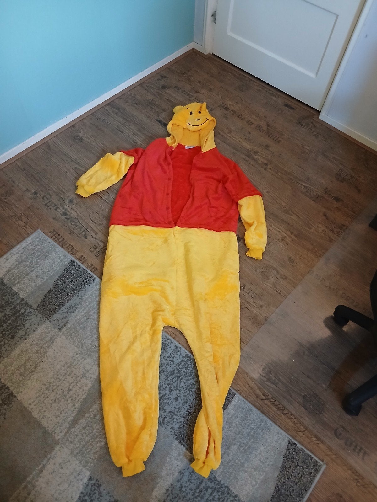 Winnie de pooh onesie, Kleding | Heren, Ophalen, Carnaval, KIMU, Maat 56/58 (XL)