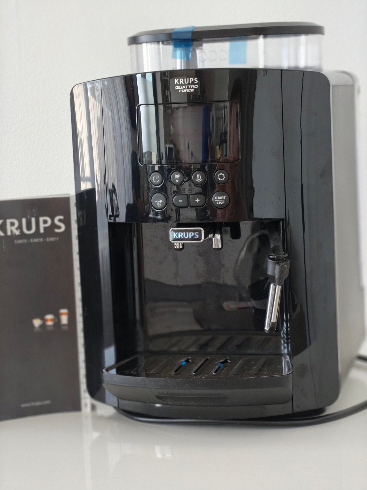 Krups EA81* Espressomachine - FDB145000P, Gebruikt, Espresso apparaat, 2 tot 4 kopjes, Koffiebonen