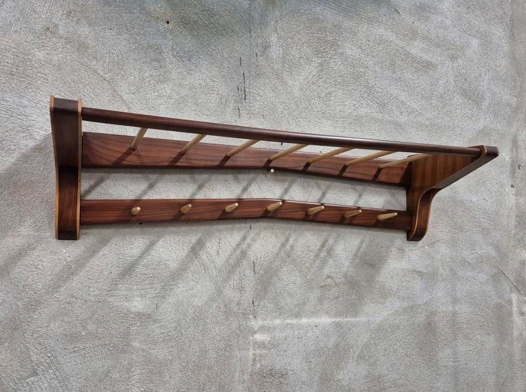 Electrimeufa wassenaar vintage kapstok in teak, Huis en Inrichting, Woonaccessoires | Kapstokken, Gebruikt, Minder dan 100 cm