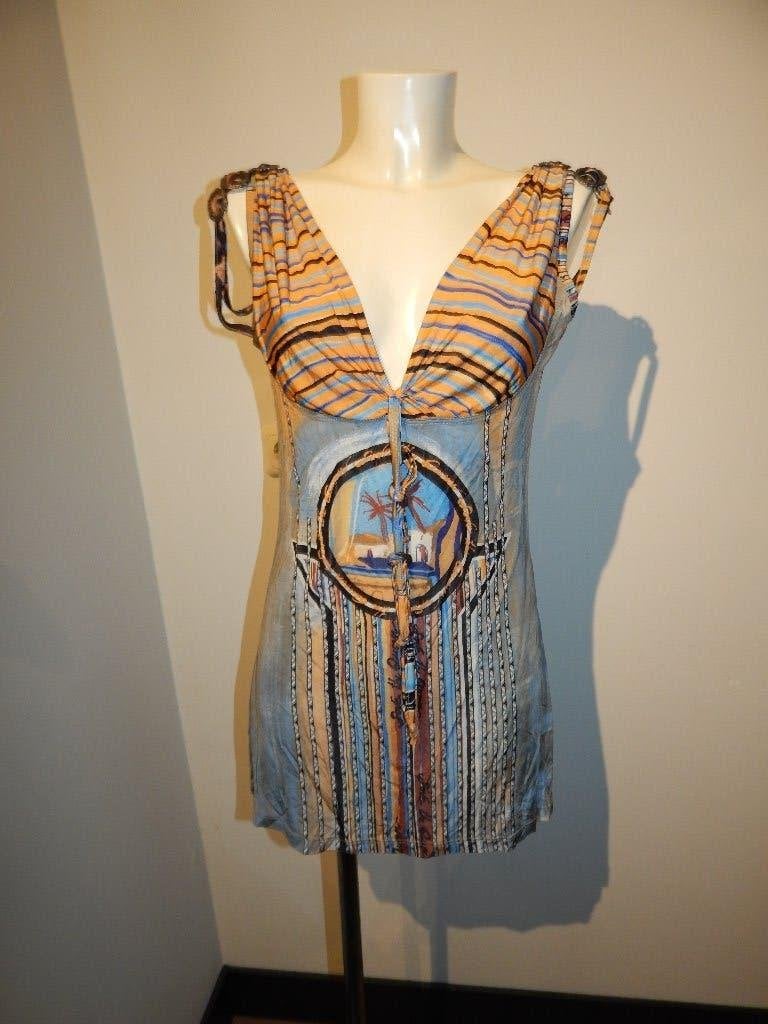 Save the Queen stretch tuniek arabische print hardware delen, Kleding | Dames, Meerkleurig, Maat 46/48 (XL) of groter, Zo goed als nieuw