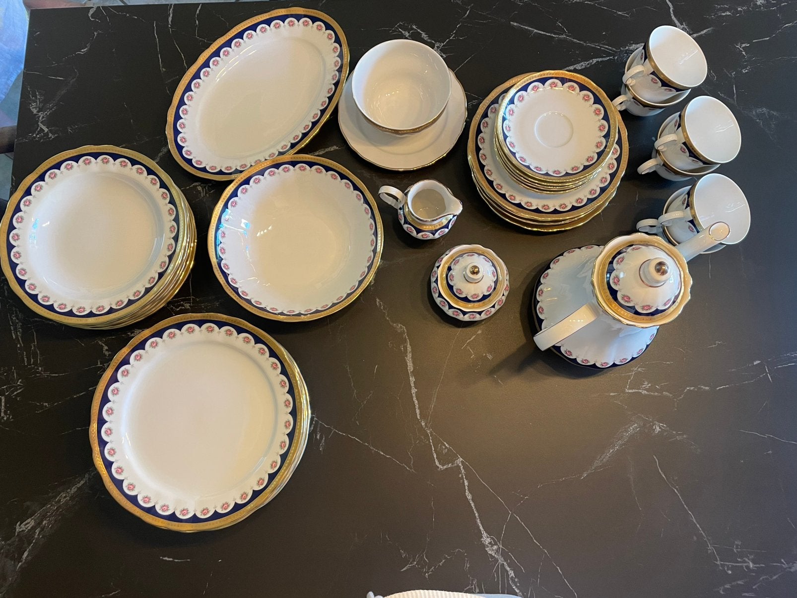 Compleet 6-persoons Winterling Bavaria servies – porselein, Ophalen