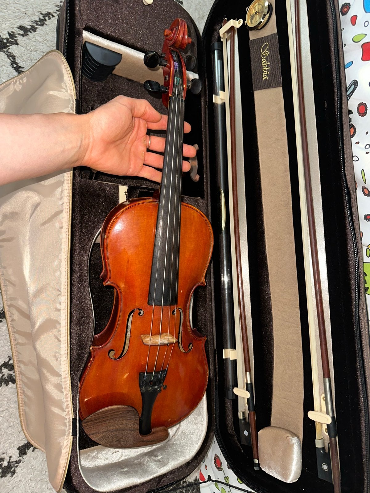Paul Bailly Violin, 1899, with two bows, Ophalen, Gebruikt, Viool, 4/4-viool