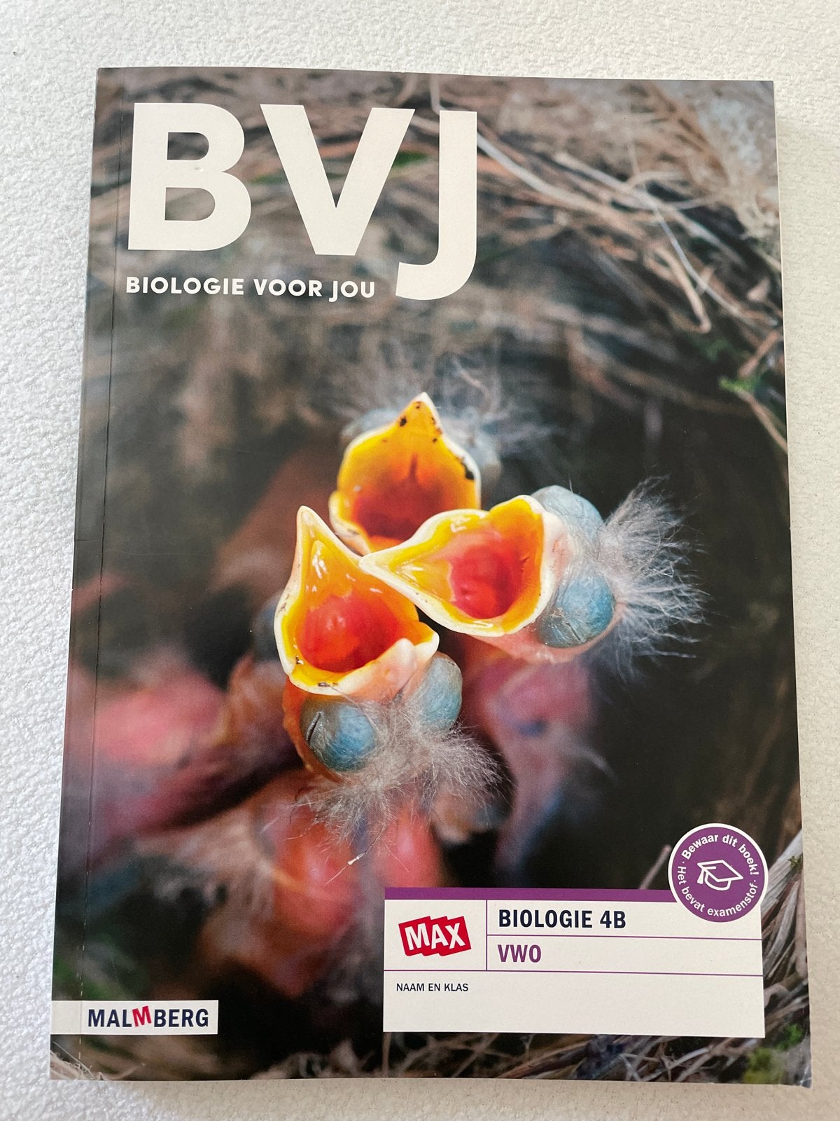 BVJ Biologie voor jou 4B VWO - Malmberg, Ophalen of Verzenden, Nieuw, VWO, Biologie