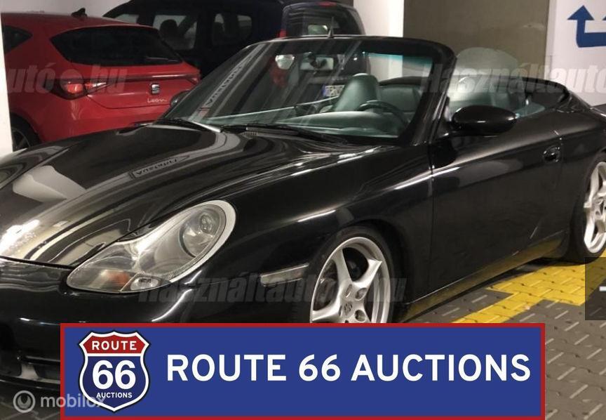 Porsche 911 Carrera Cabriolet | 2000 | Route 66 Auctions, Auto's, Overige carrosserieën, Zwart, Bedrijf, Porsche