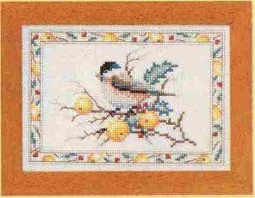 Borduurpakket Vogeltje op een tak 34175, Hobby en Vrije tijd, ., Nieuw, Ophalen of Verzenden, .