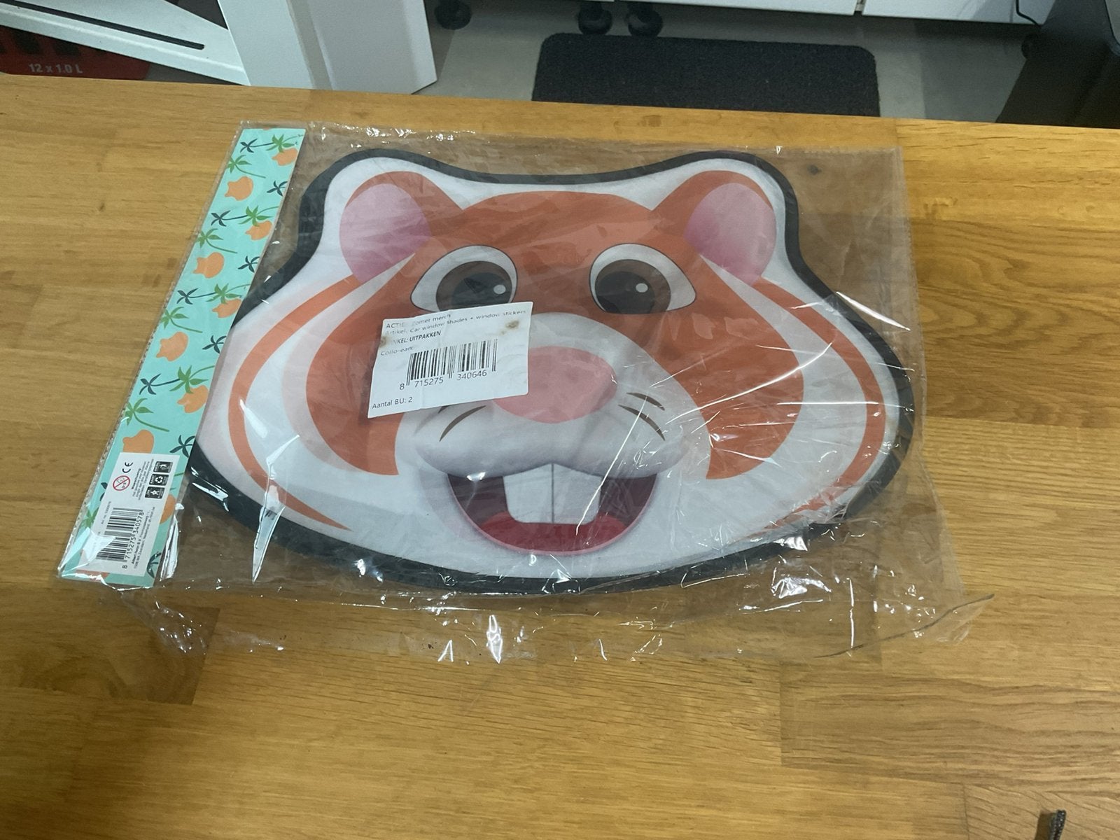 Albert Heijn Hamster voor autoraam set van 2 nieuw, Albert Heijn, Ophalen of Verzenden