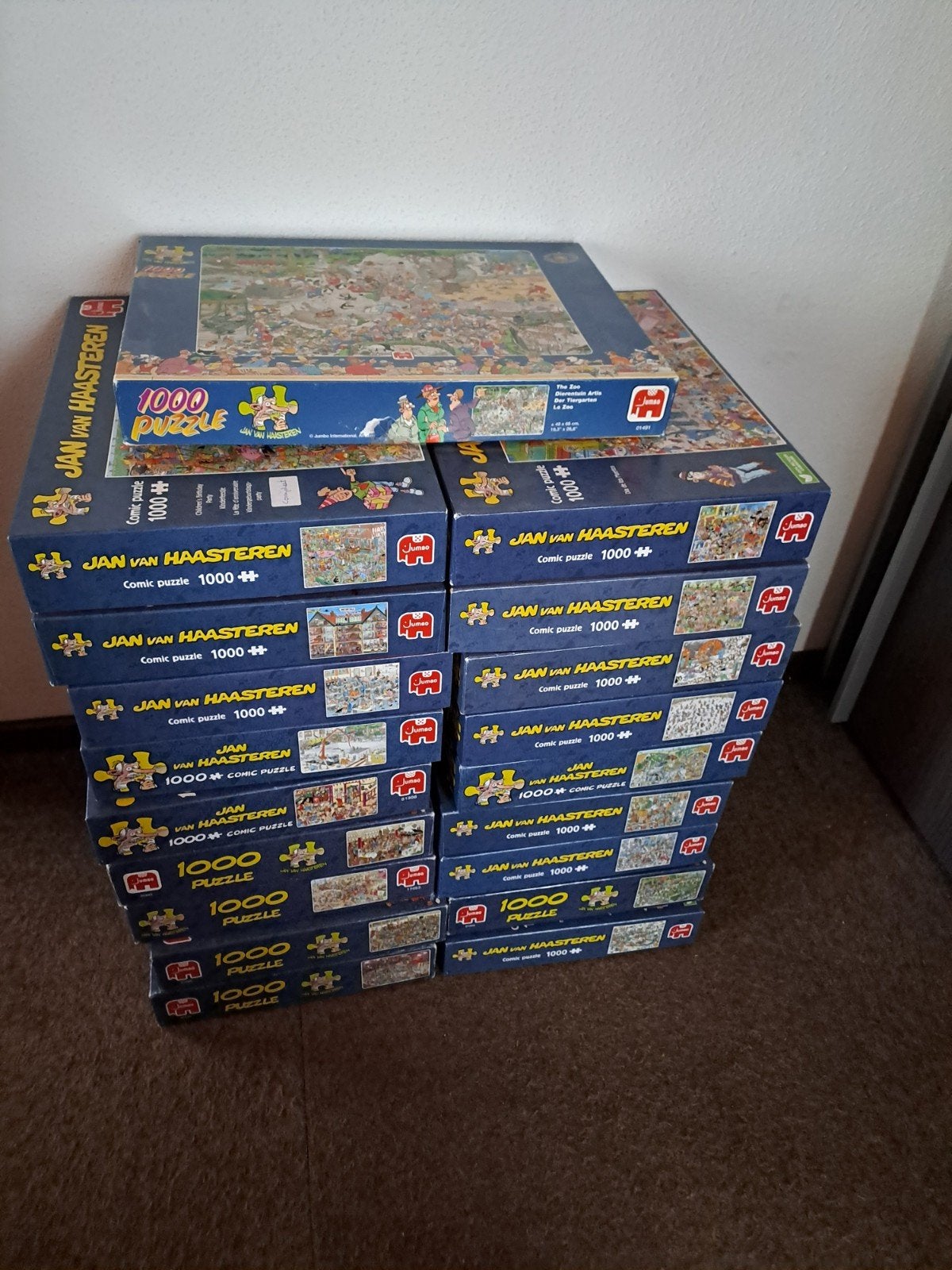 Jan van haasteren puzzels 1000 stukjes, Hobby en Vrije tijd, Denksport en Puzzels, Ophalen, Zo goed als nieuw