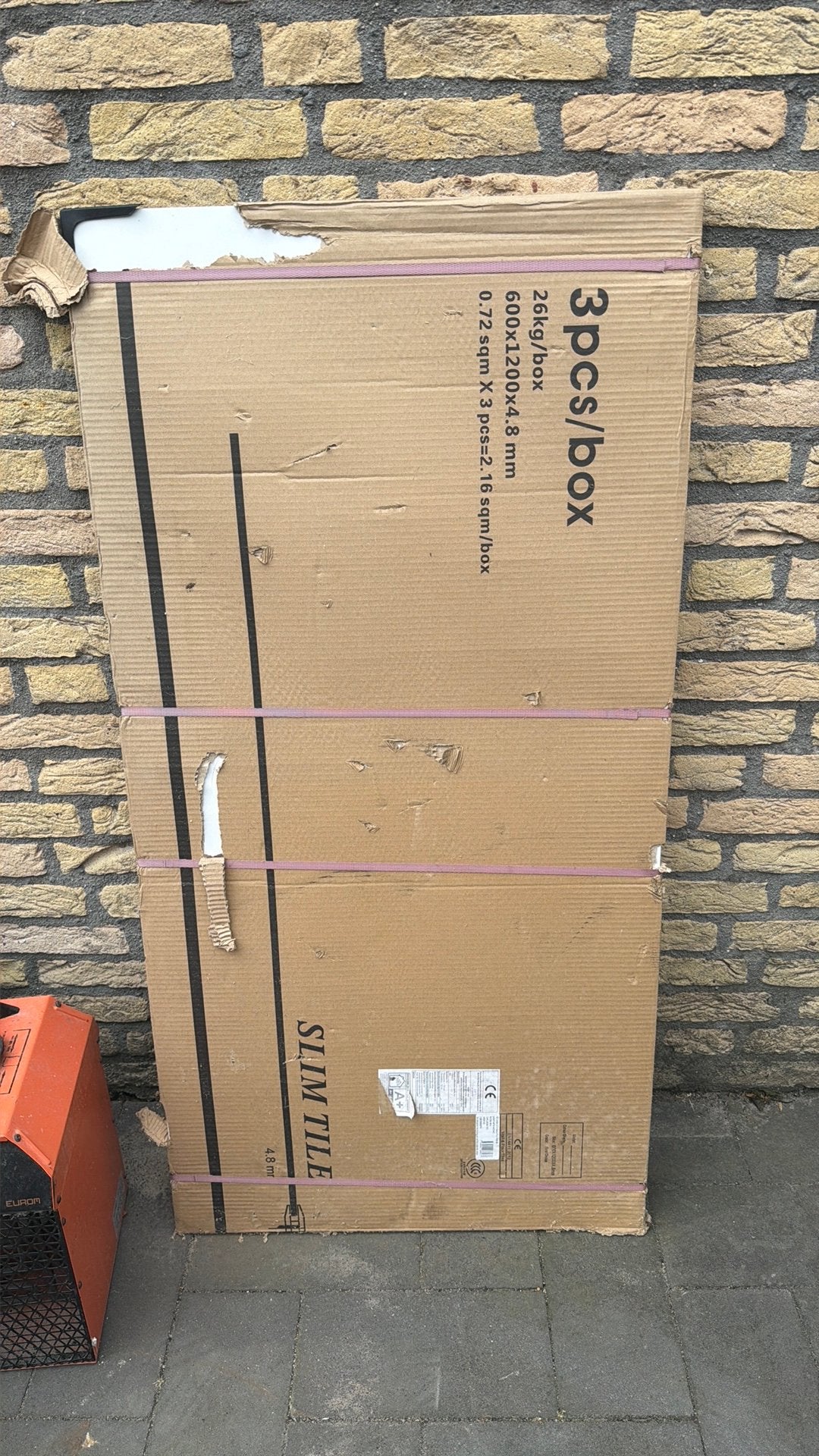 Tegels 3 stuks 60x 120, Ophalen, 60 cm of meer, Keramiek, Zo goed als nieuw