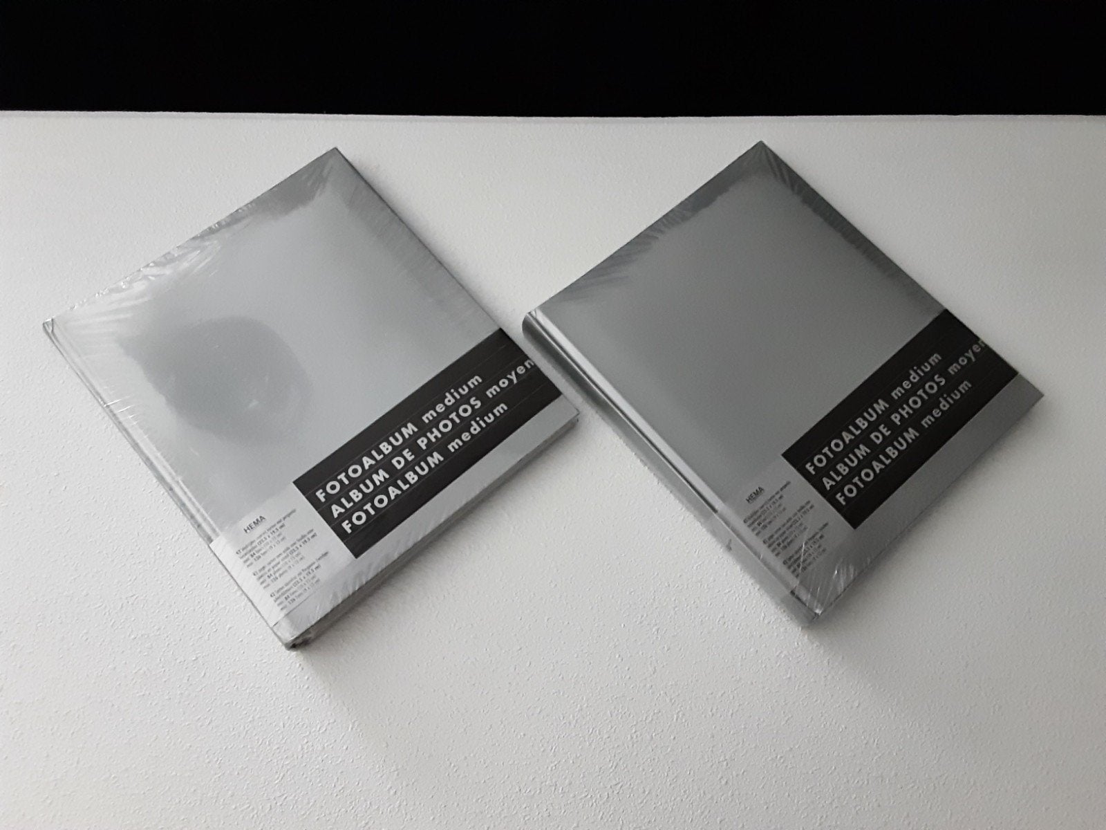 2 Nieuwe fotoalbums van de Hema / Kleur: grijs, Audio, Tv en Foto, Fotoalbums en Accessoires, Ophalen, Nieuw, Fotoalbum