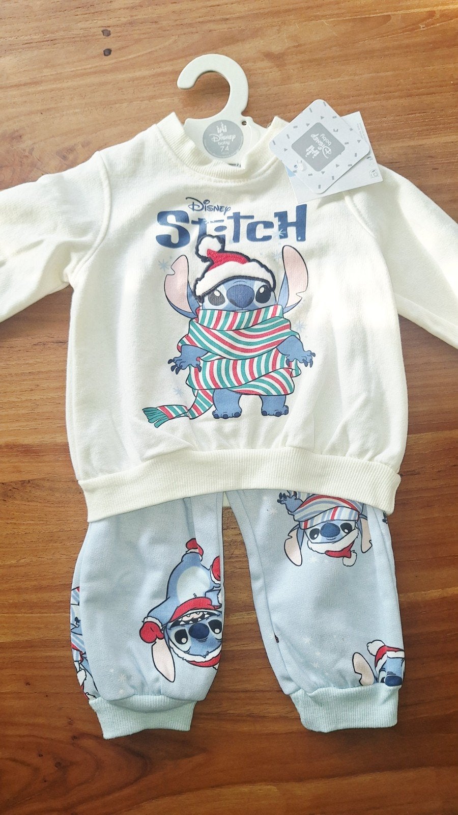 Nieuw Disney Stitch Kerst Pyjama Set Maat 74, Ophalen of Verzenden, Nieuw, Disney, Jongen of Meisje