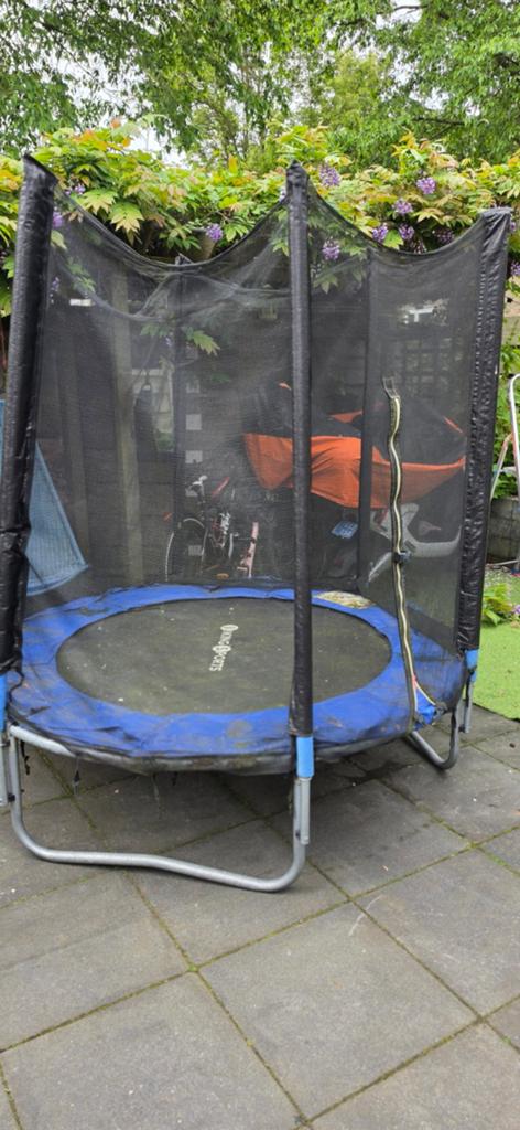 Gebruikte trampoline met veiligheidsnet, Ophalen of Verzenden, Gebruikt
