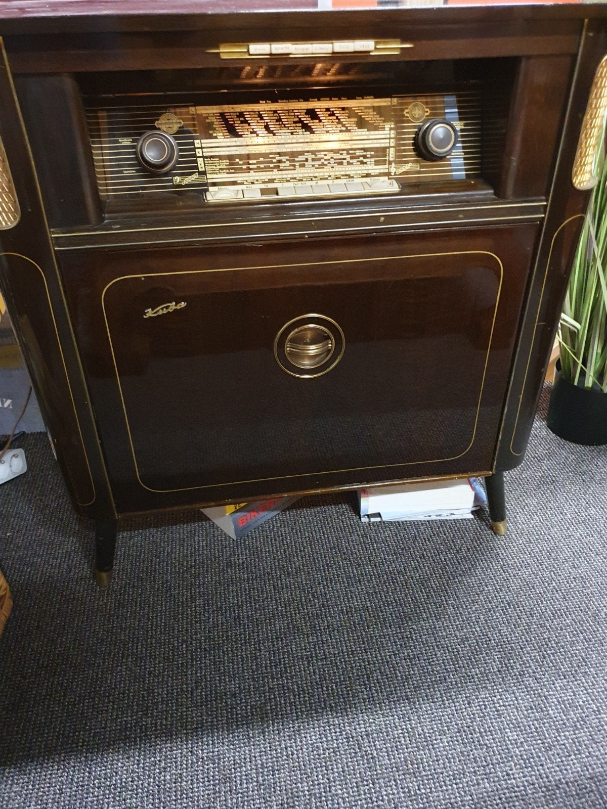 Vintage Radio Meubel met Platenspeler Jaren 50/60 - Werkend, Ophalen