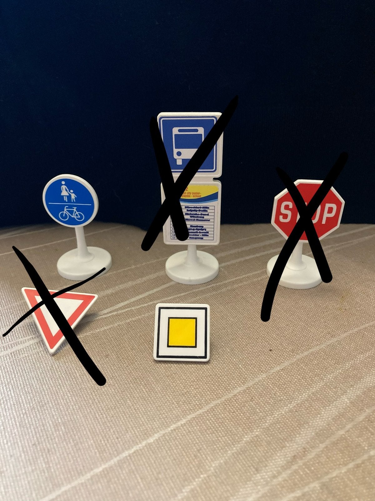 Playmobil verkeersborden., Ophalen of Verzenden, Zo goed als nieuw