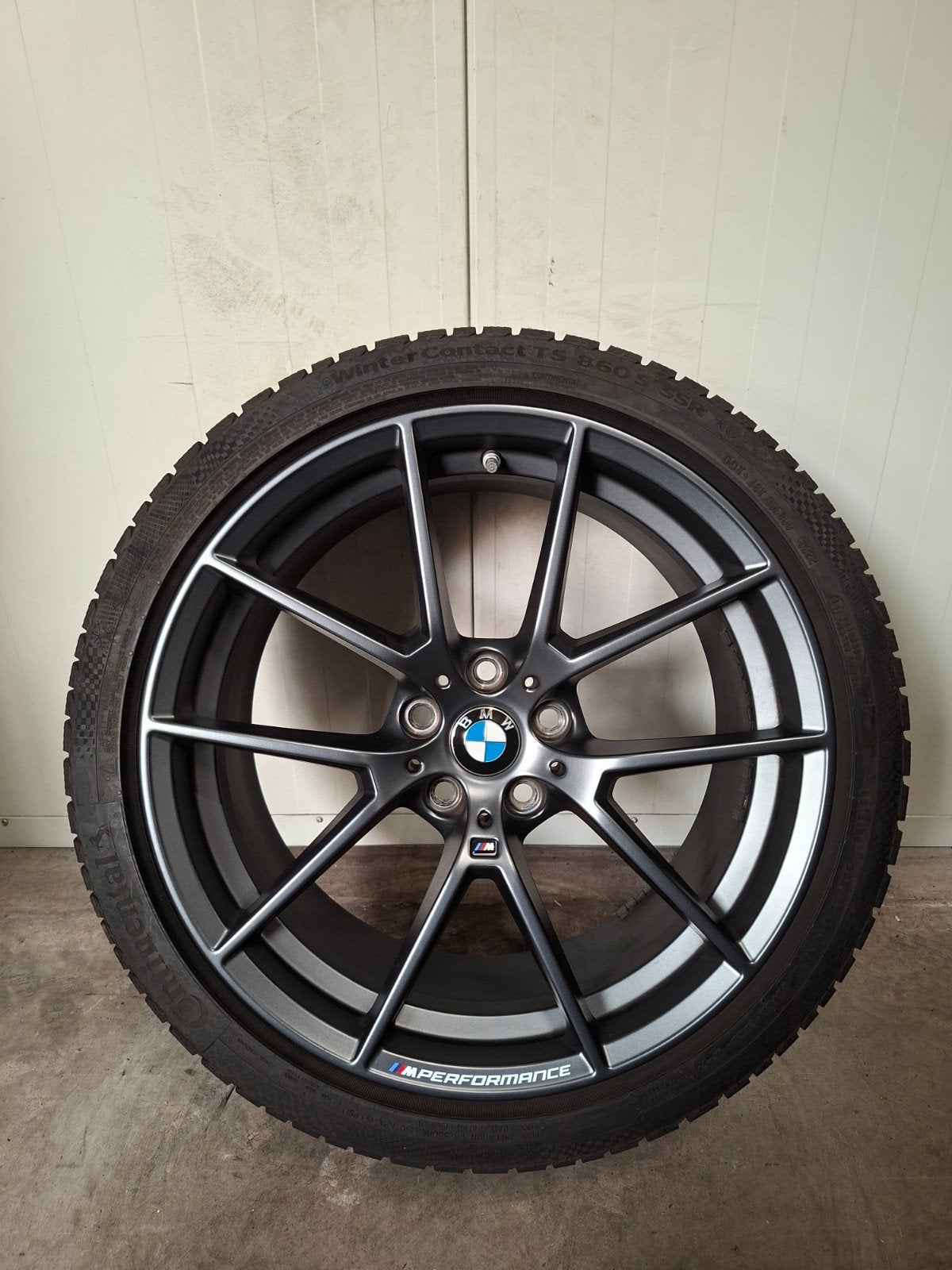19' BMW 3 4 Serie Styling 898M Performance met winterbanden, 19 inch, Banden en Velgen, Personenwagen, 225 mm