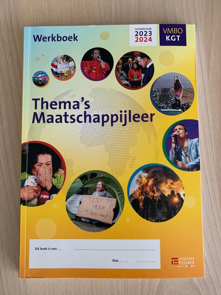 Werkboek Thema's Maatschappijleer VMBO KGT 2023/2024, Ophalen of Verzenden, Zo goed als nieuw, Merijn Brada, Nederlands