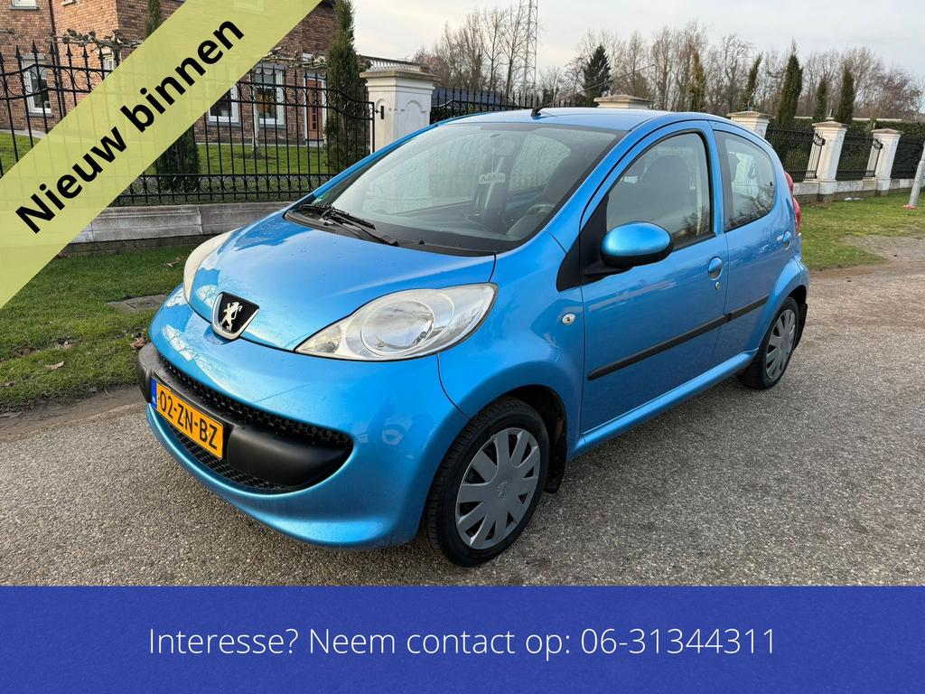 Peugeot 107 1.0 12V 5DR 2008 Blauw Nieuwe Apk, Voorwielaandrijving, 68 pk, Origineel Nederlands, Bedrijf