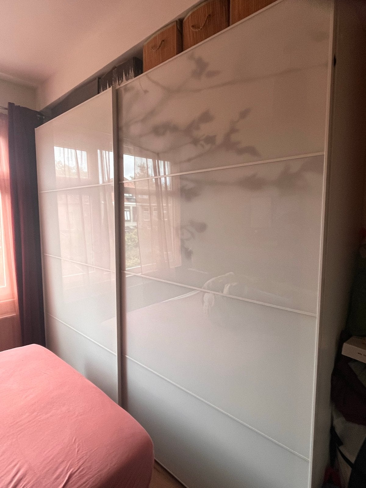 IKEA PAX schuifdeuren en bevestigingsprofiel tak bloesem, Met plank(en), 200 cm of meer, 150 tot 200 cm, Ophalen of Verzenden