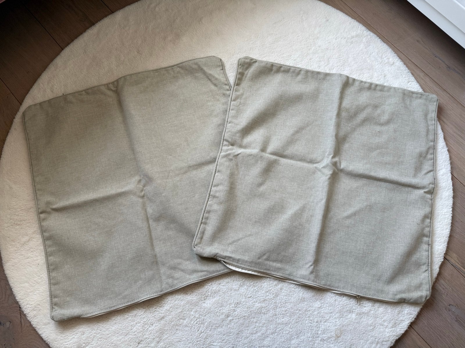 2x Sier Kussenhoezen Goossens 60x60 cm, Overige merken, Beige, Afneembare hoes, Vierkant