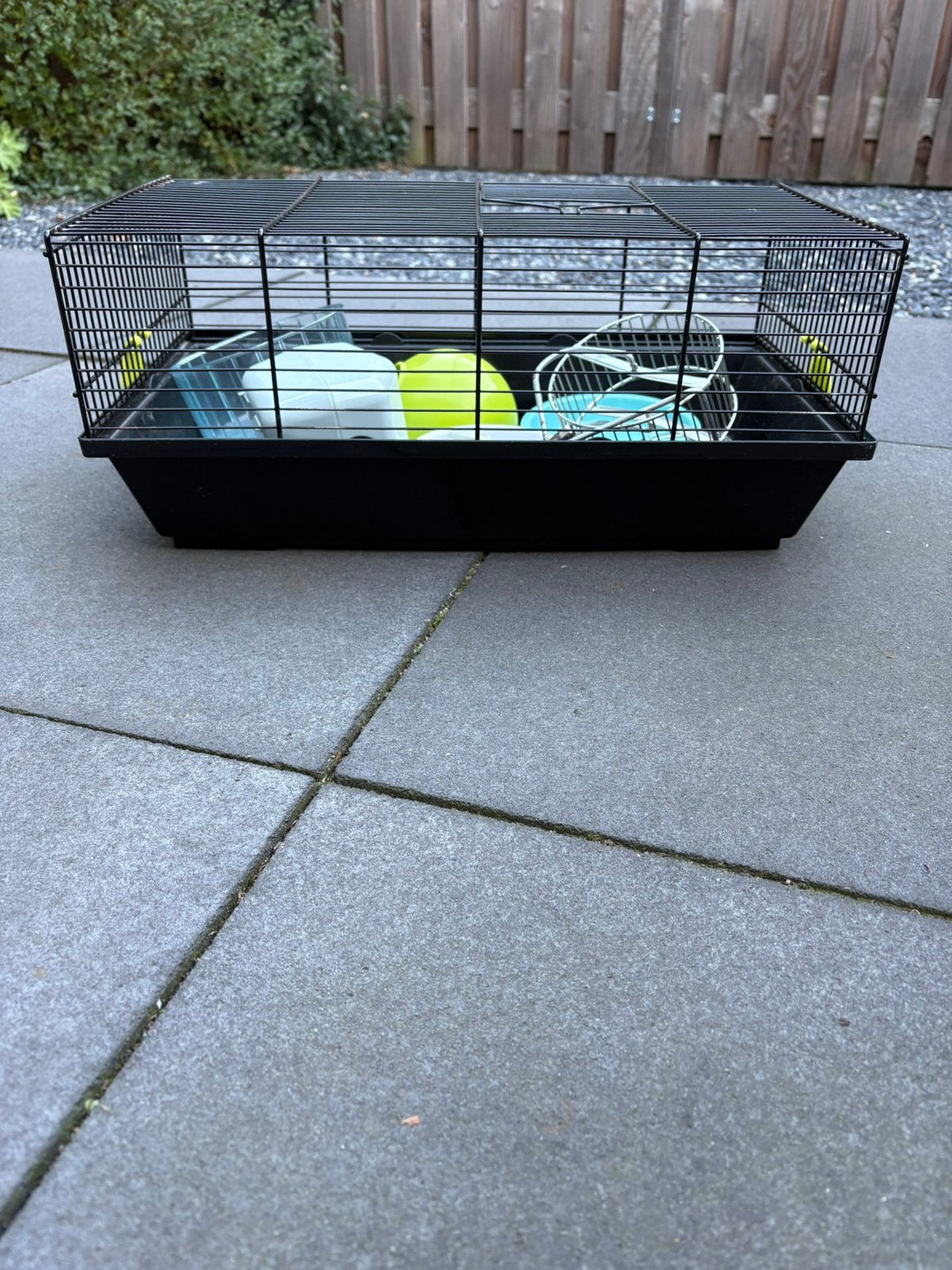 Kleine hamsterkooi met accessoires, Dieren en Toebehoren, Kooi, Minder dan 75 cm, Zo goed als nieuw, Ophalen