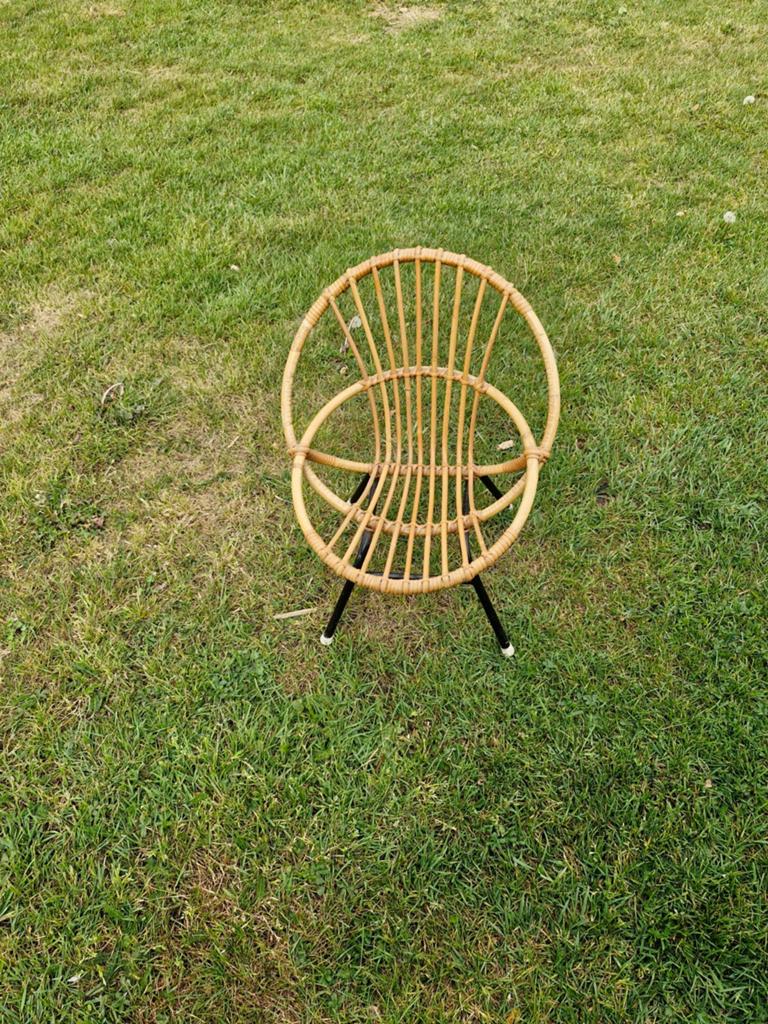 Rotan kinderstoel, Ophalen of Verzenden, Gebruikt, Stoel
