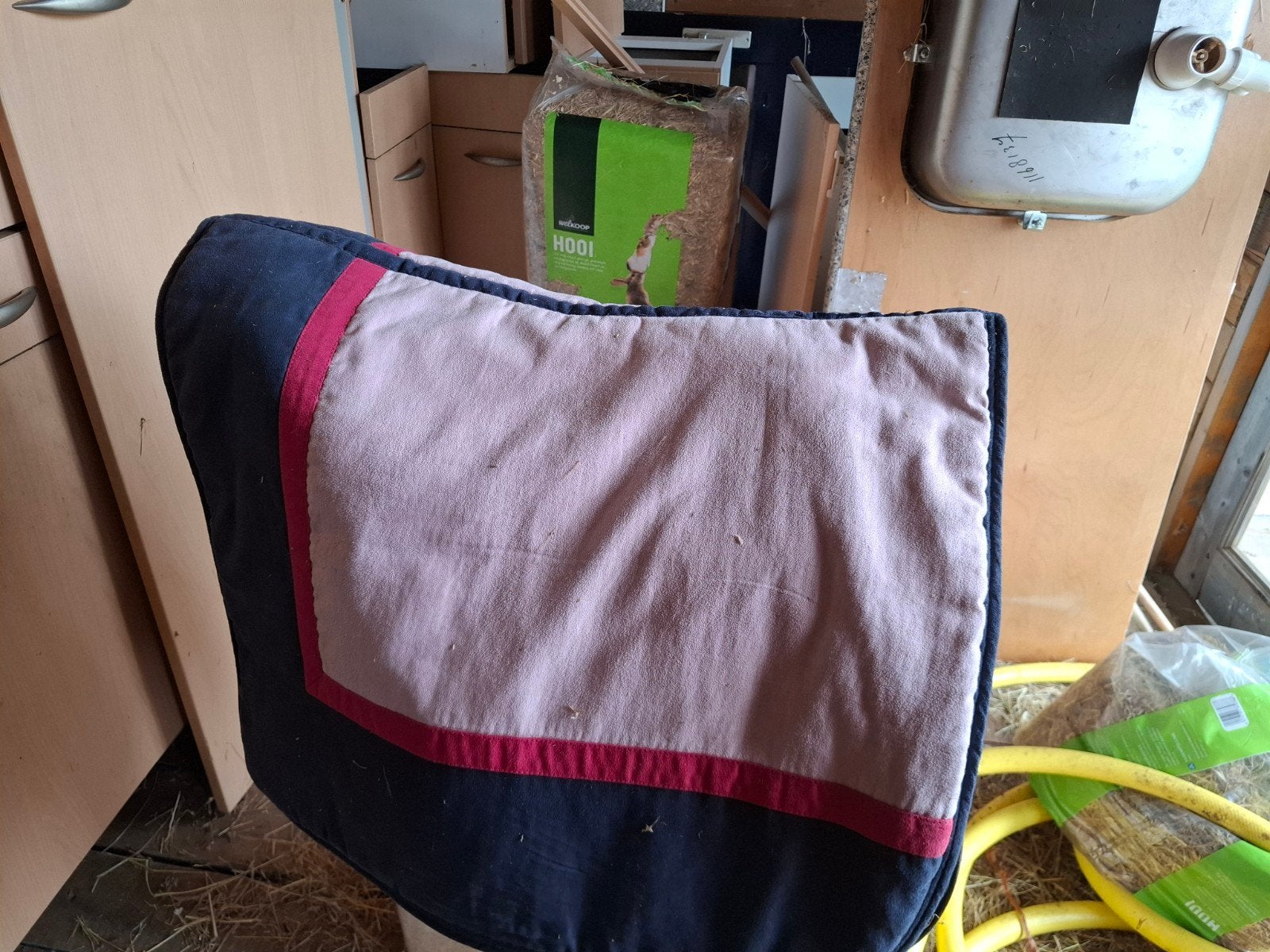blauw roze en donker roze paarden dekje, Ophalen of Verzenden