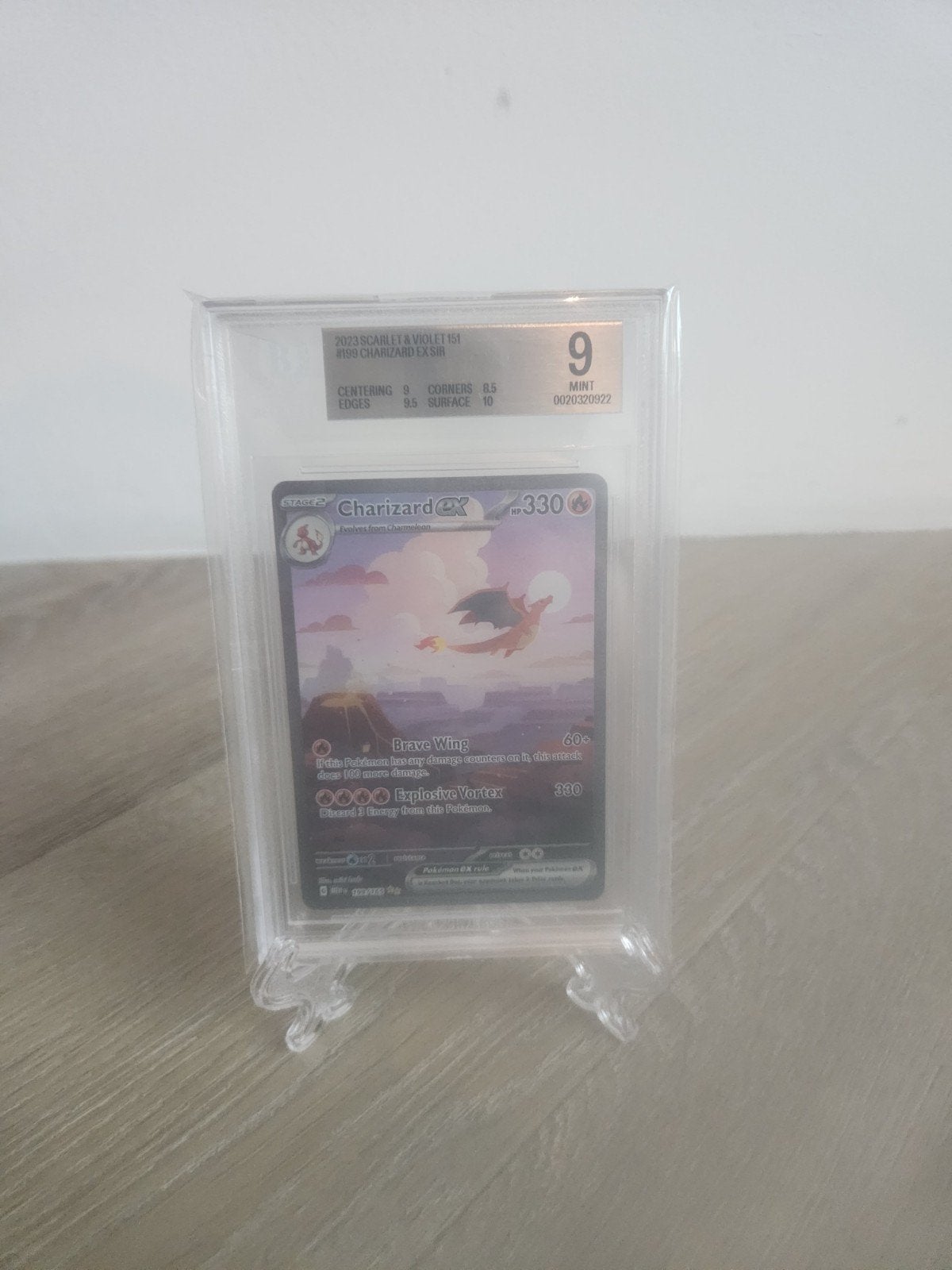 charizard ex sir 199 beckett 9, Ophalen of Verzenden, Zo goed als nieuw