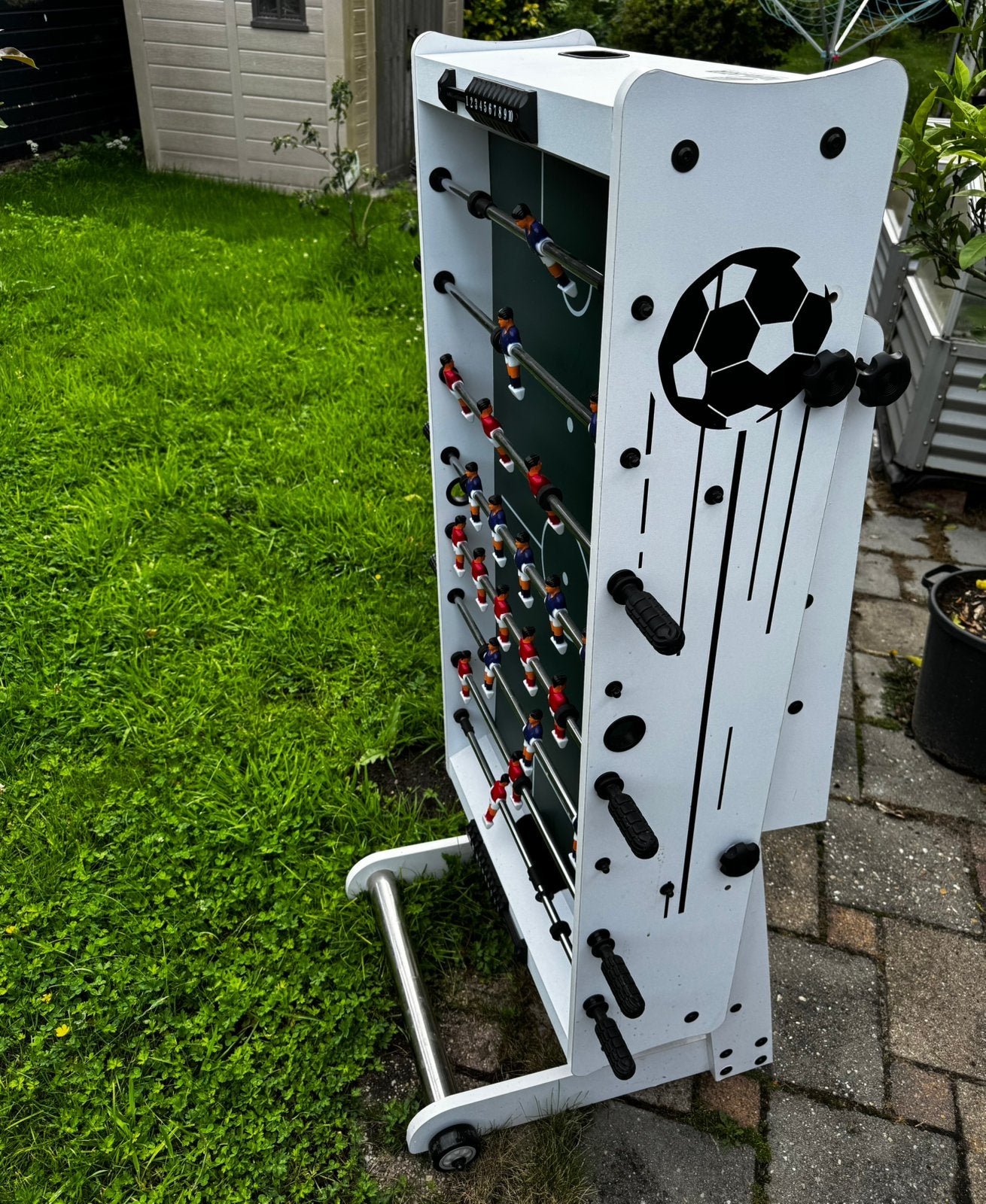 Witte Cougar tafelvoetbal van +/_ 122cm, Ophalen, Zo goed als nieuw