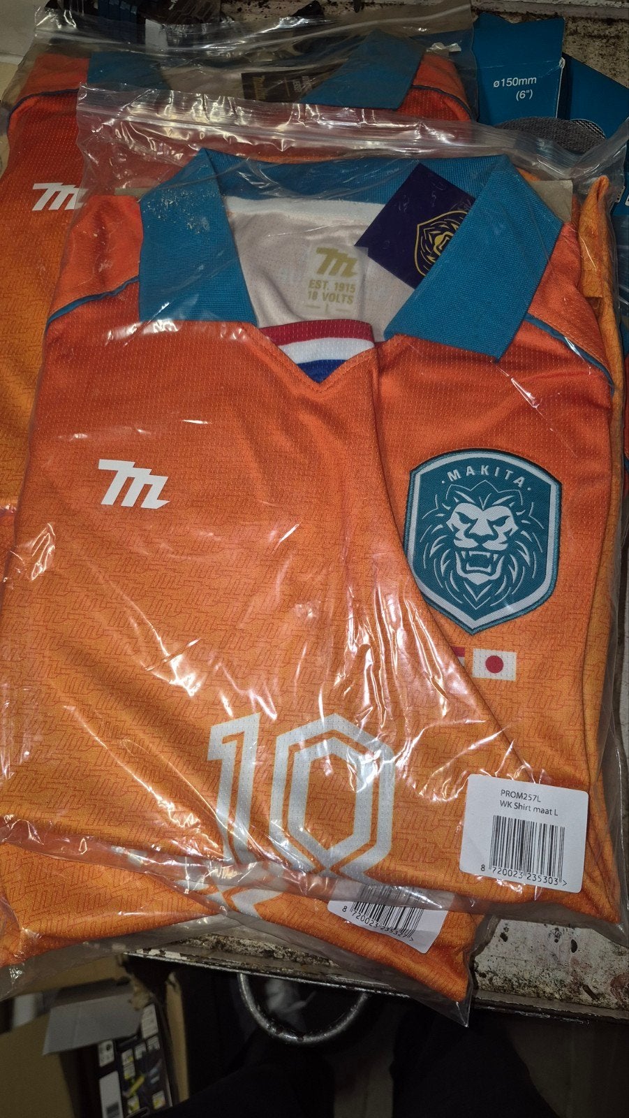 Makita officiceel WK Shirt diverse maten, Oranje, Ophalen of Verzenden, Voetbal, Maat 56/58 (XL)