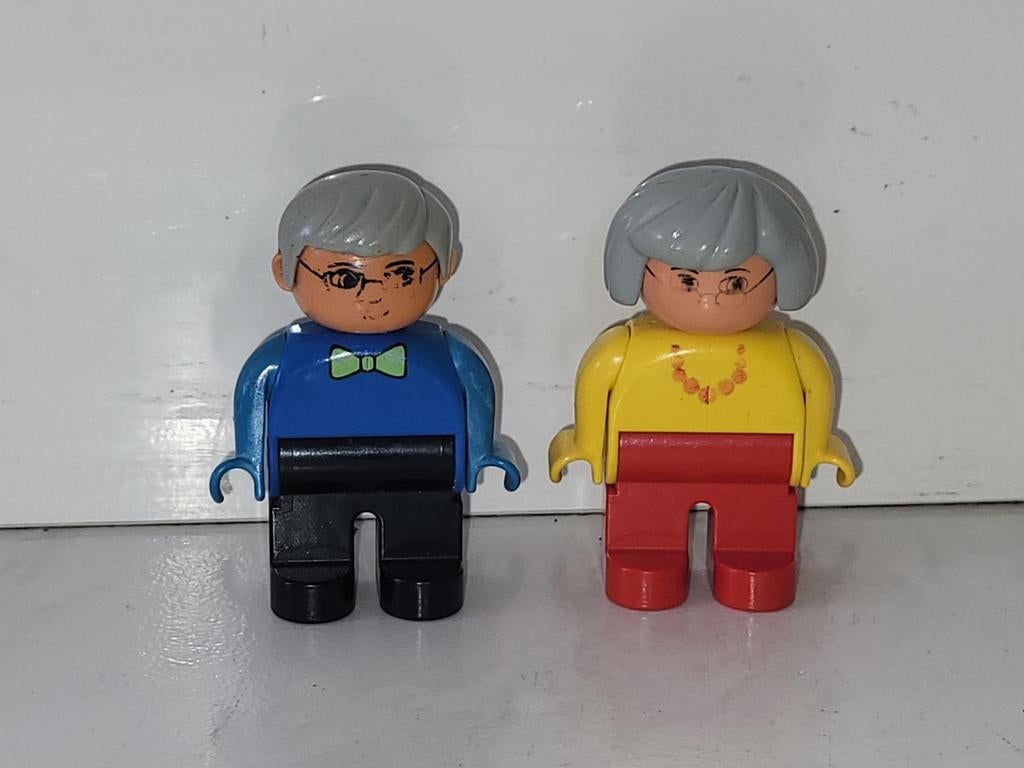 Duplo poppetjes opa en oma set 1, Gebruikt, Ophalen of Verzenden, Duplo, Duplo