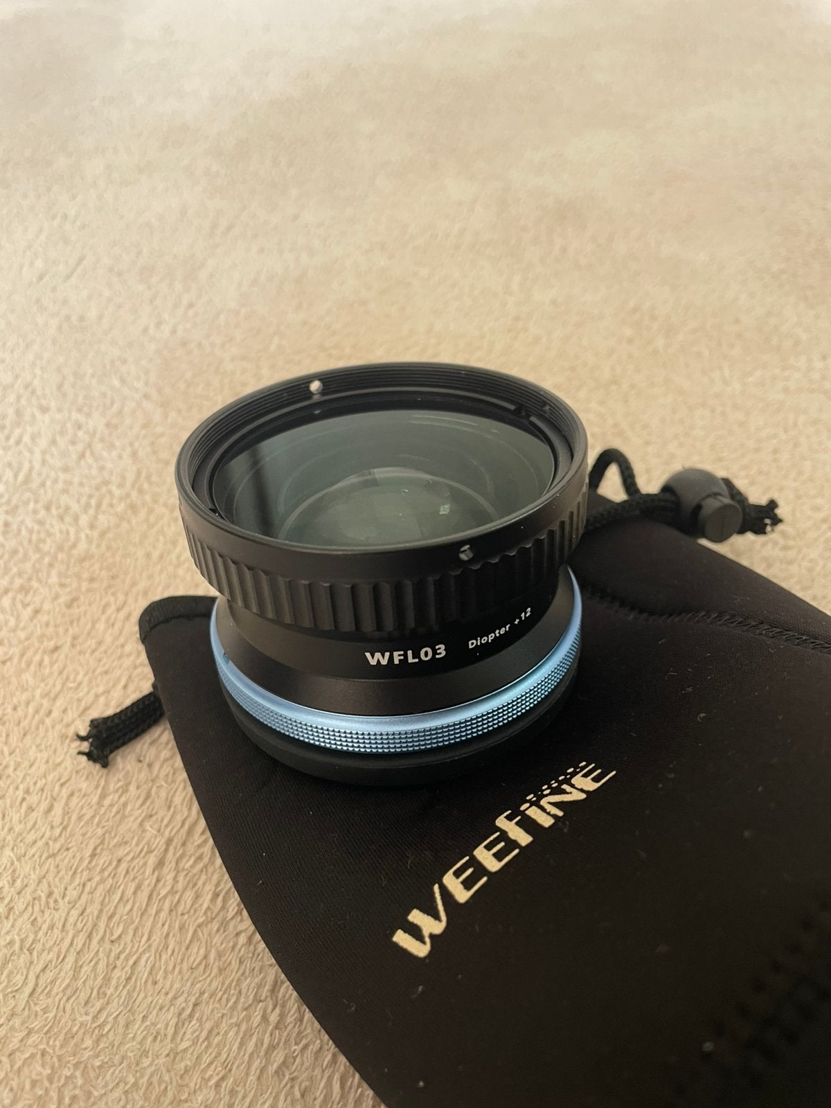 WeeFine WFL03 macro lens +12 (onderwater close-up lens), Verzenden, Zo goed als nieuw, 10 t/m 40 meter, Camera