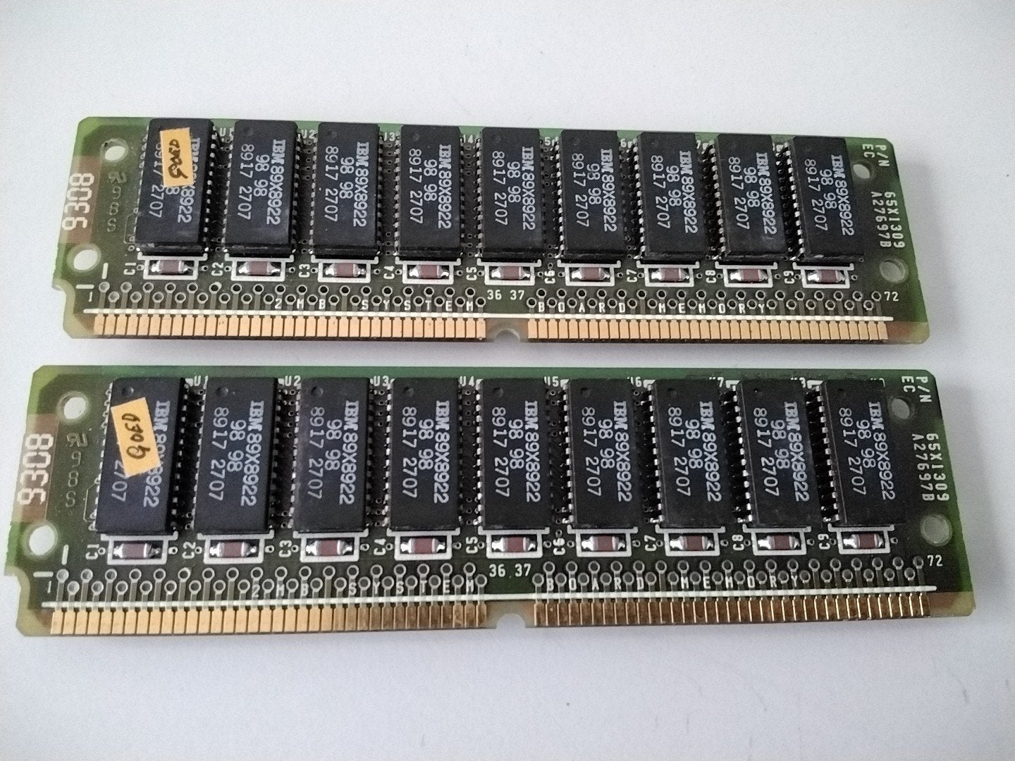Paar van 2mb 72pins FPM geheugen van het merk IBM, Computers en Software, Ophalen of Verzenden, IBM