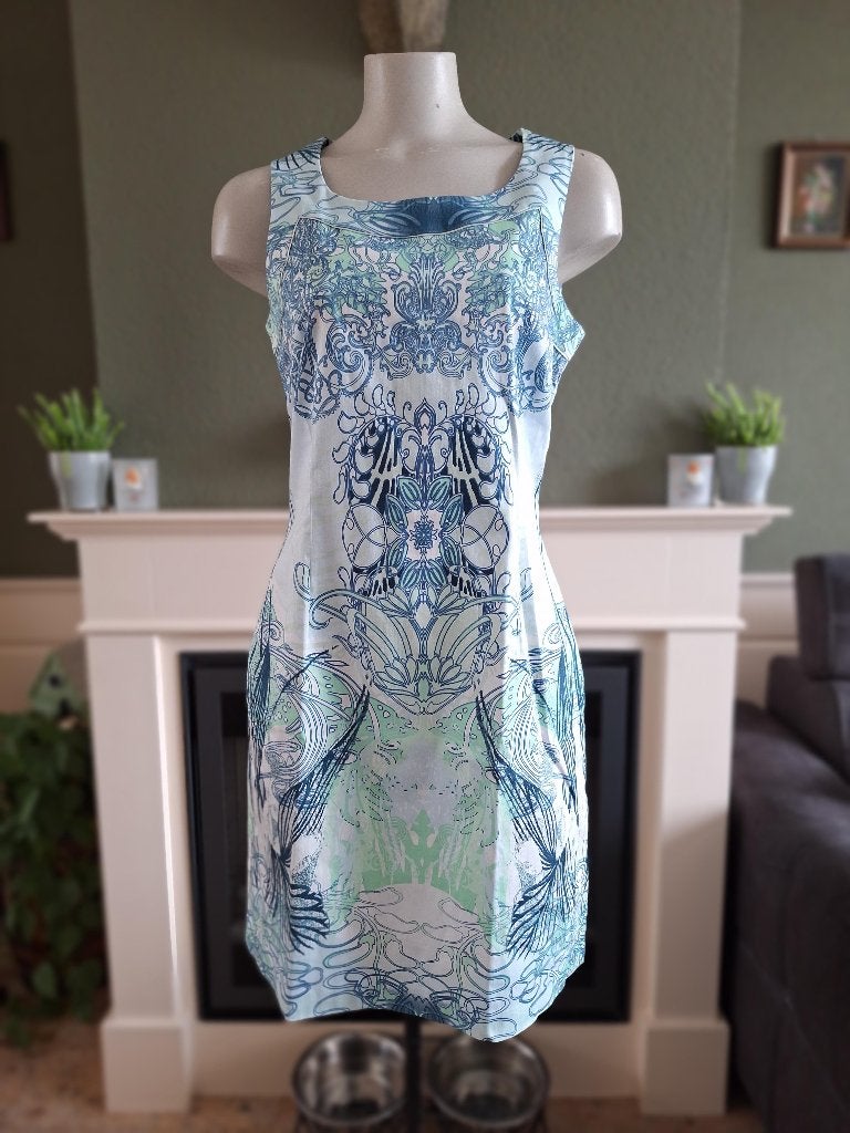 Senso mint blauwe jurk NL 38 M, Maat 38/40 (M), Senso, Zo goed als nieuw, Knielengte