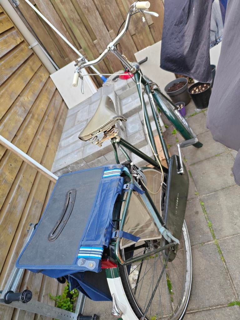 Oude fiets met mand - opknapper, Overige merken, Gebruikt, Velgrem, 56 cm of meer