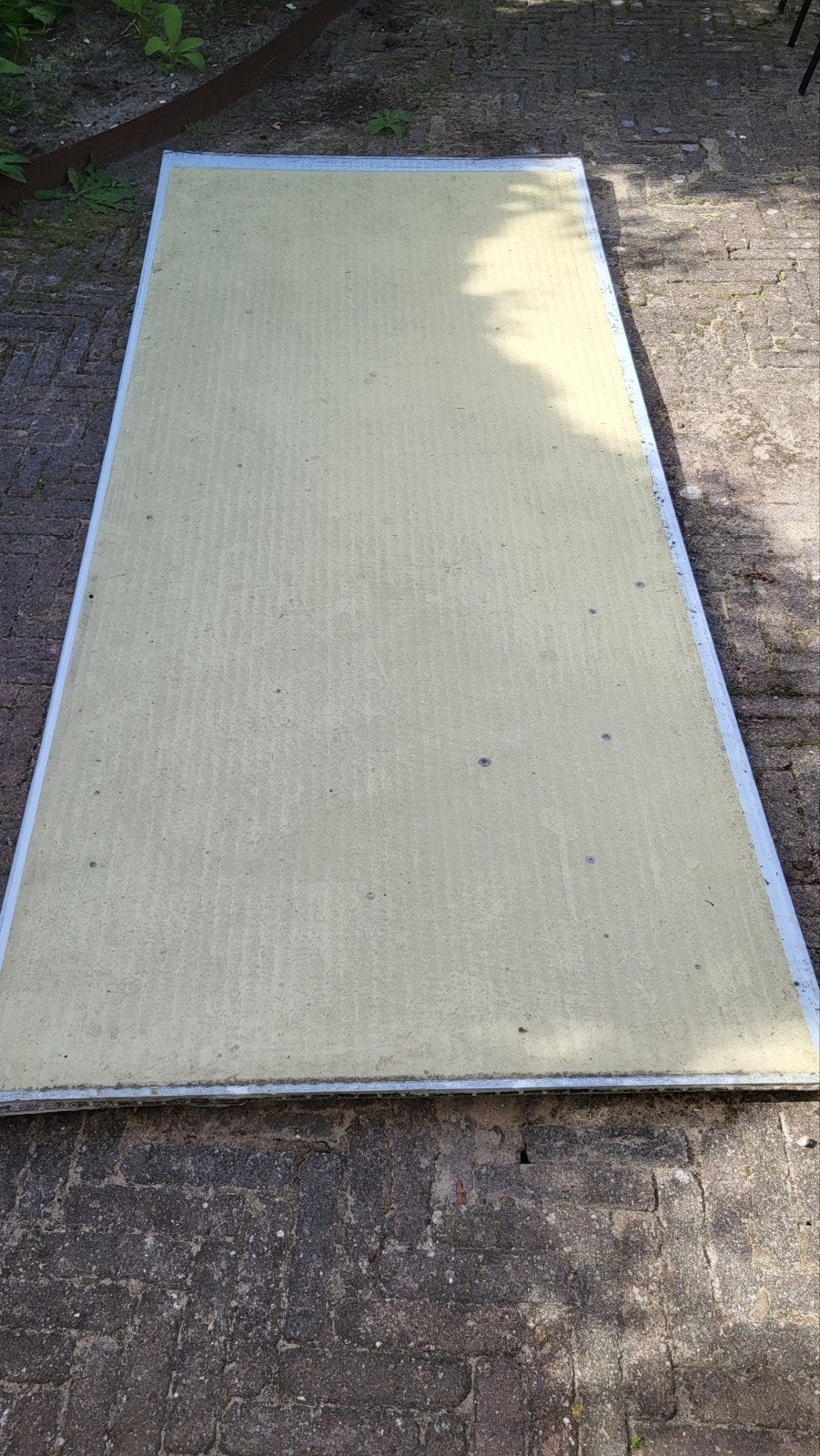 6x Gebruikte polycarbonaat kanaalplaten, 101x242 cm, Tuin en Terras, Ophalen, Polycarbonaat, Gebruikt, Plastic
