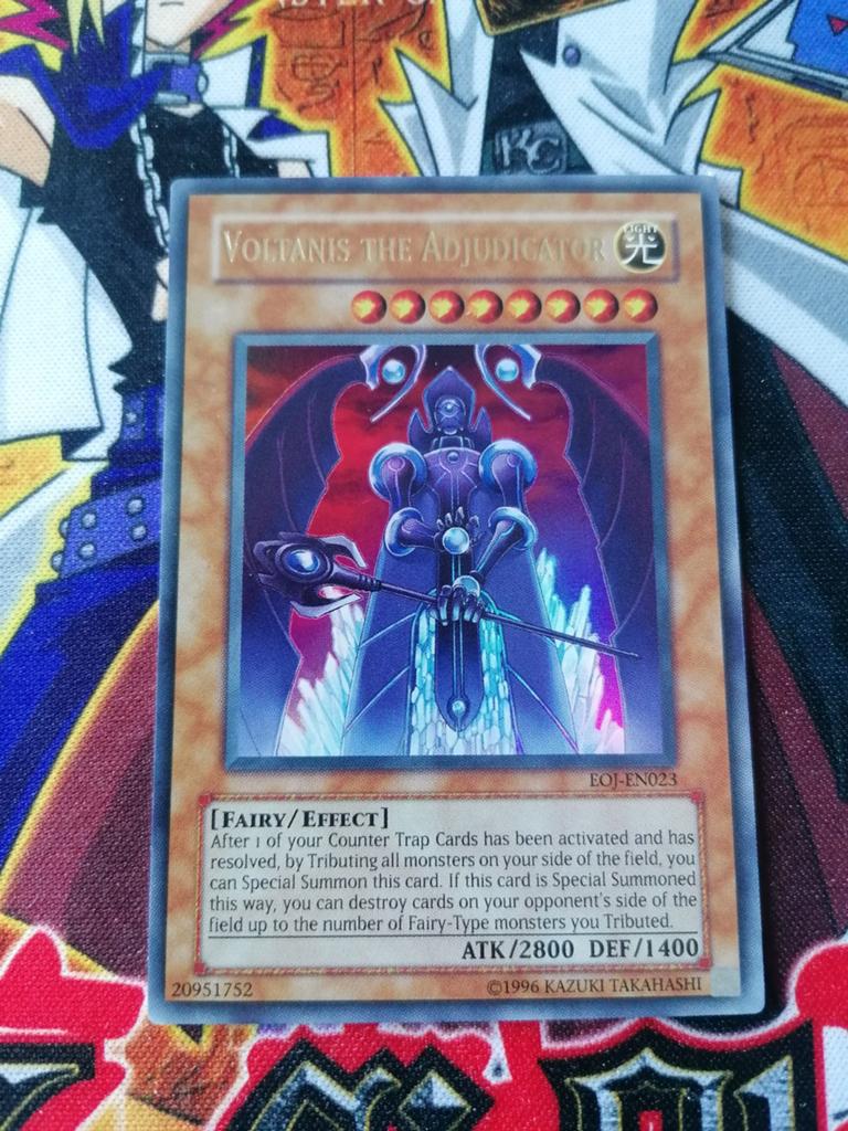 Voltanis the Adjudicator - Ultra Rare EOJ - Yu-Gi-Oh, Ophalen of Verzenden, Zo goed als nieuw, Foil