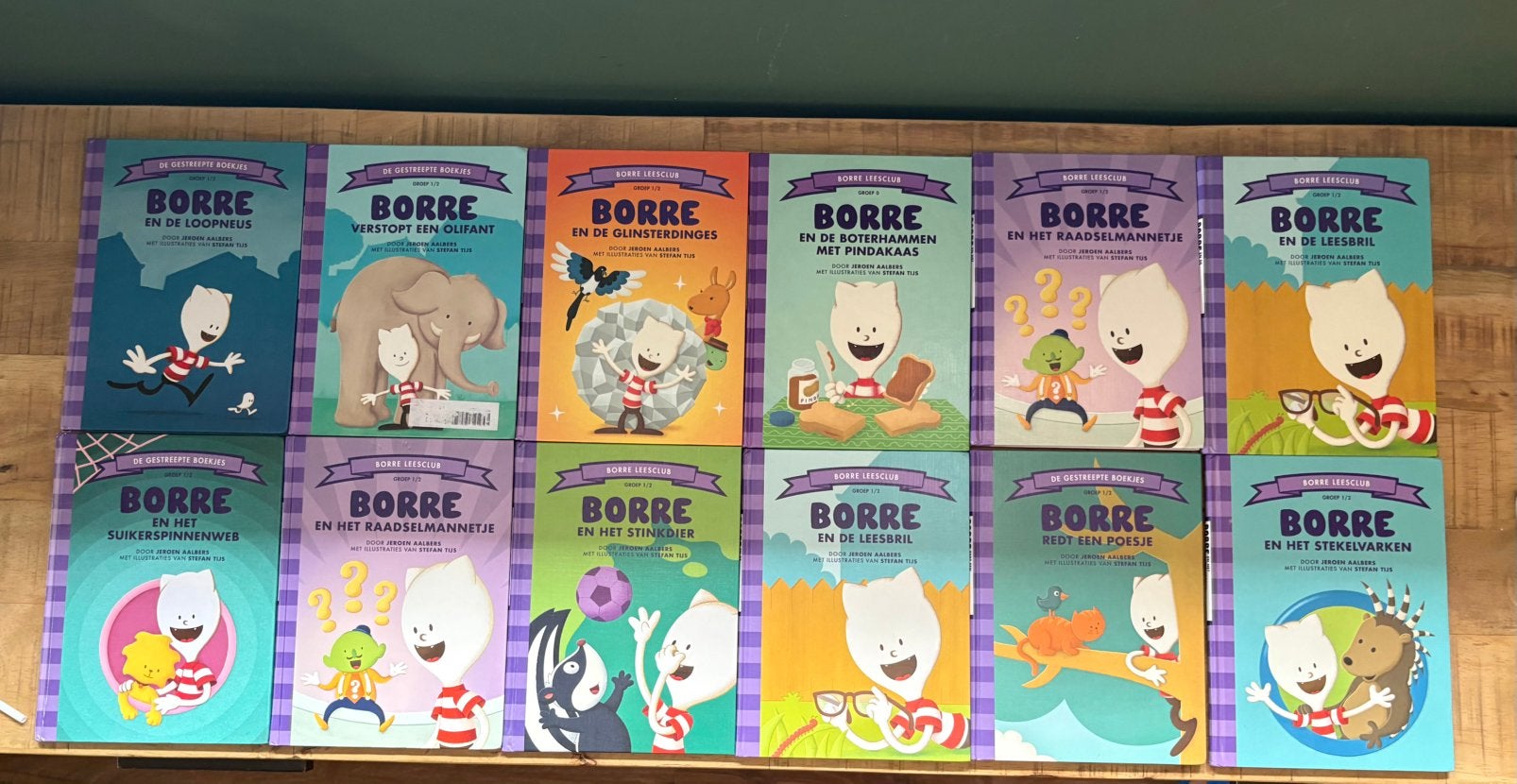 14 Borre leesboekjes groep 1/2, 2 en 3, Boeken, Fictie algemeen, Jongen of Meisje, Voorleesboek, 4 jaar