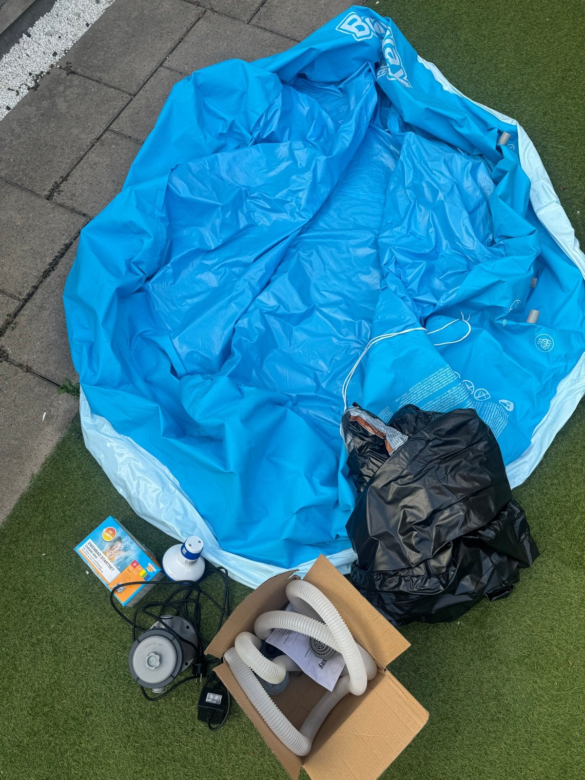 Bestway Opzetzwembad met accessoires, Ophalen, Gebruikt, Rond, Opzetzwembad