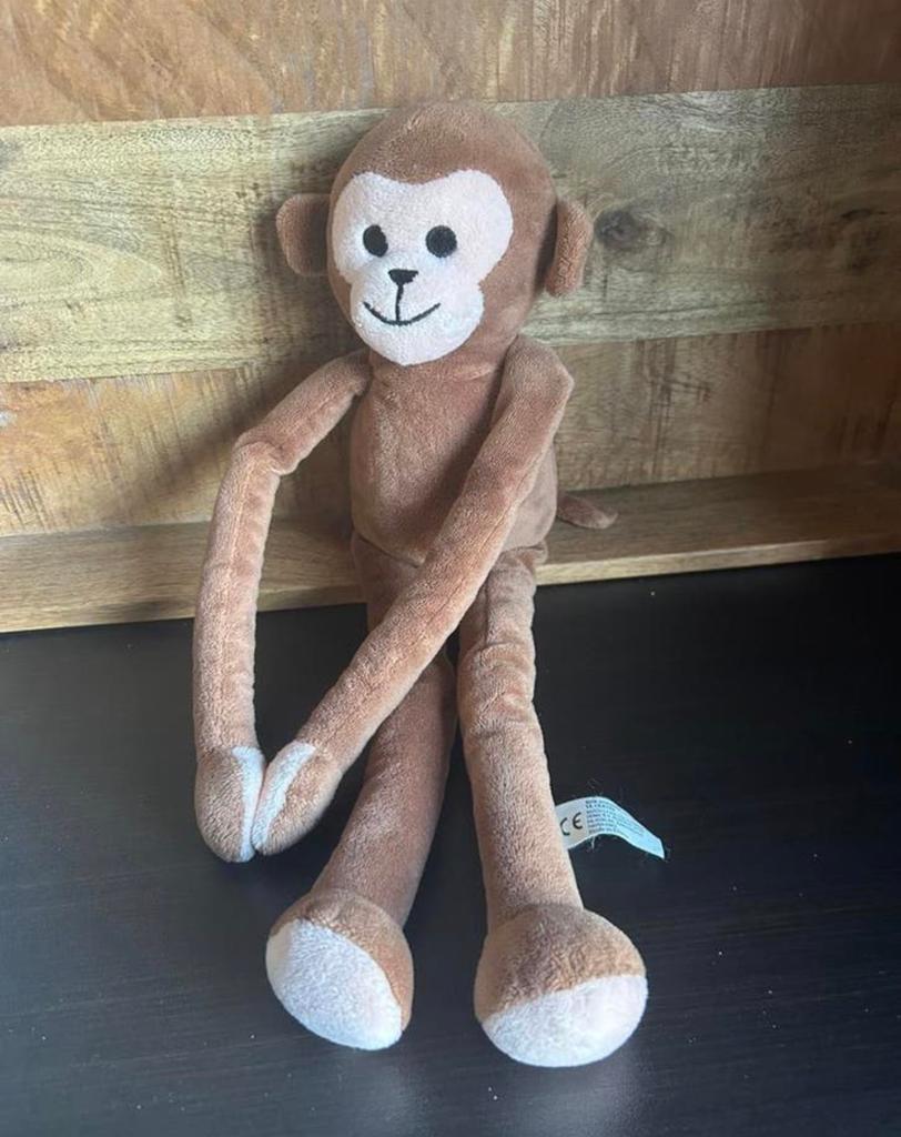 Hema aap aapje knuffel knuffeltje knuffels, Ophalen of Verzenden, Zo goed als nieuw, Overige typen