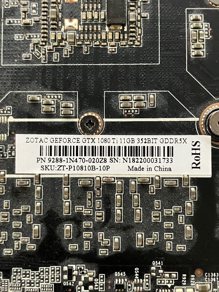 NVIDIA GeForce GTX 1080 Ti ZOTAC Turbo 11GB videokaart, Computers en Software, PCI-Express 3, Ophalen of Verzenden, HDMI, Nvidia