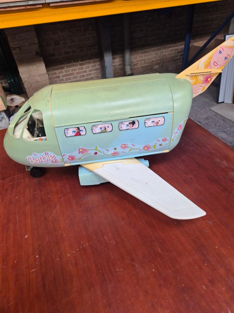Vintage Mattel Barbie Jumbo-jet Vliegtuig, Barbie, Gebruikt, ., Ophalen of Verzenden