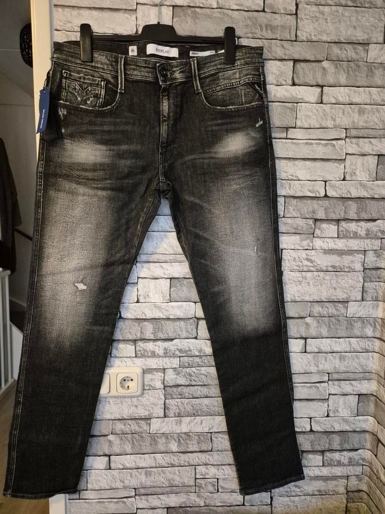 Denim jeans broek replay helemaal nieuw, Ophalen, Nieuw, Blauw, W33 - W34 (confectie 48/50)